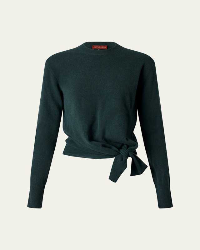 Nalini Tie-Hem Cashmere Sweat
